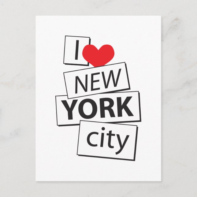 I Love New York City Postcard (Front)