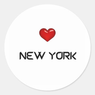 I love new York  Classic Round Sticker