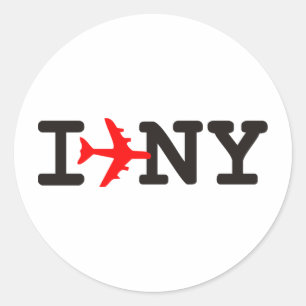 I love New York Classic Round Sticker