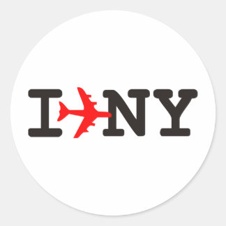 I love New York Classic Round Sticker