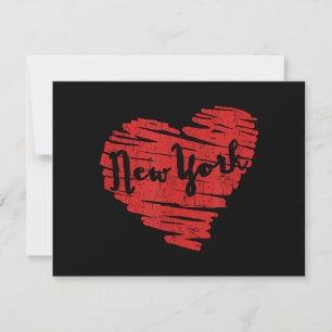 I Love New York Heart NY Save The Date