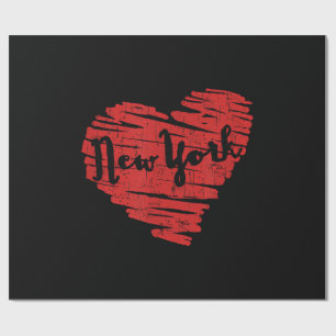 I Love New York Heart NY Wrapping Paper