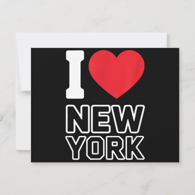 I Love New York - New York City Nyc Thank You Card (Front)