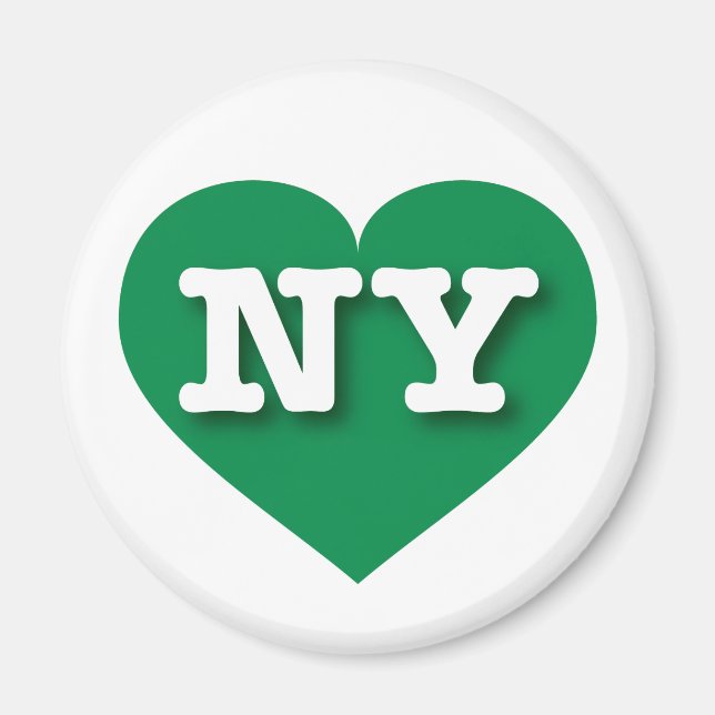 I love New York - NY green heart Magnet (Front)