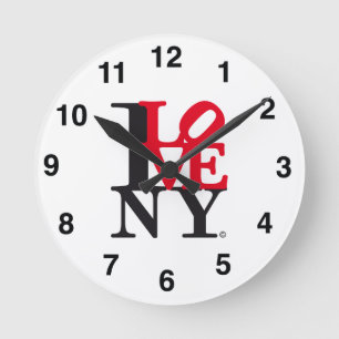 I Love New York NY O'clock L. Edition Round Clock