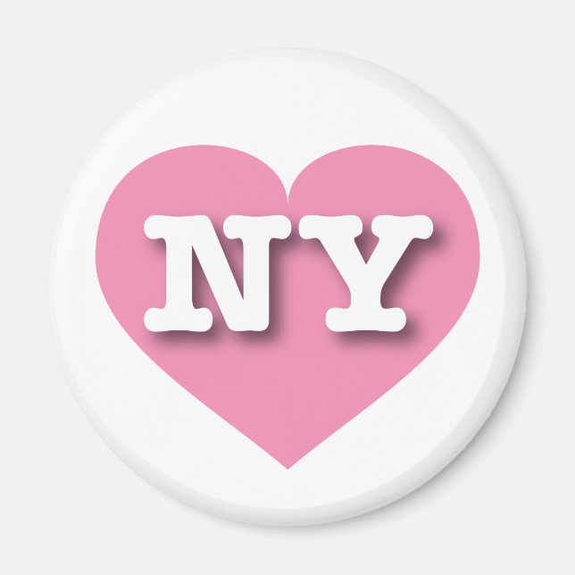 I love New York - NY pink heart Magnet (Front)
