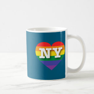 I Love New York Rainbow Heart _1  Coffee Mug