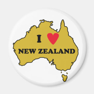 I Love New Zealand (Australia) Magnet