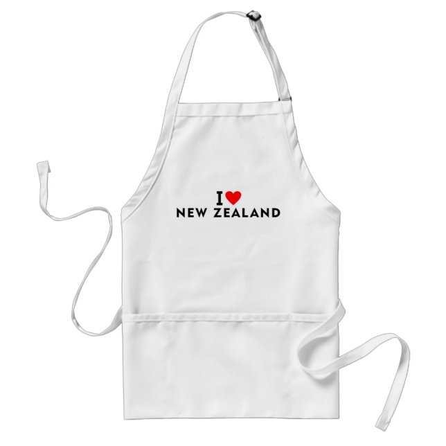 I love New Zealand country like heart travel touri Standard Apron (Front)