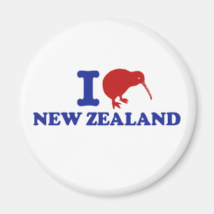 I Love New Zealand Magnet