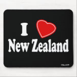 I Love New Zealand Mouse Pad<br><div class="desc">I love New Zealand! Are you from New Zealand? Do you have a friend or family member who loves New Zealand? If so, this "I Love II" mouse pad that shows love for New Zealand is exactly the gift that you're looking for! The design features the letter "I" in white...</div>