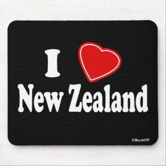 I Love New Zealand Mouse Pad