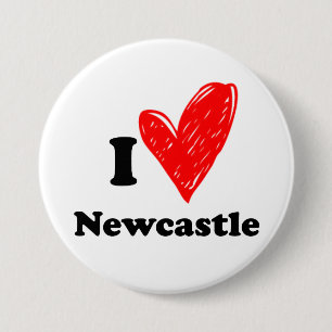 I Love Newcastle 7.5 Cm Round Badge