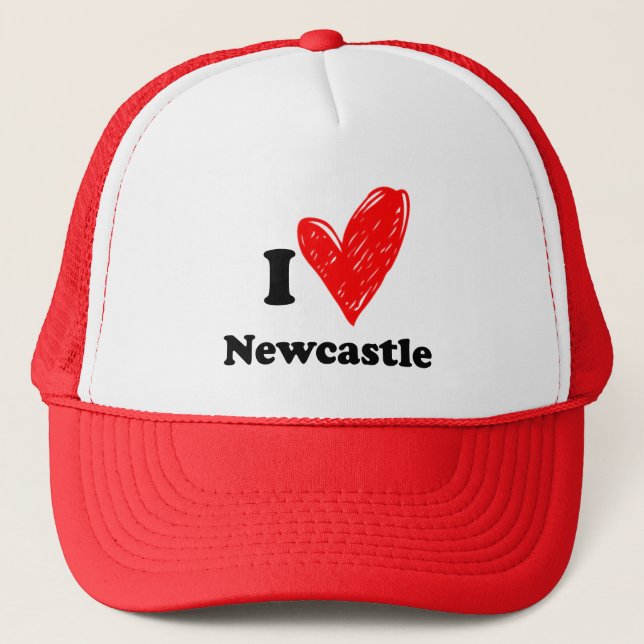I love Newcastle Trucker Hat (Front)