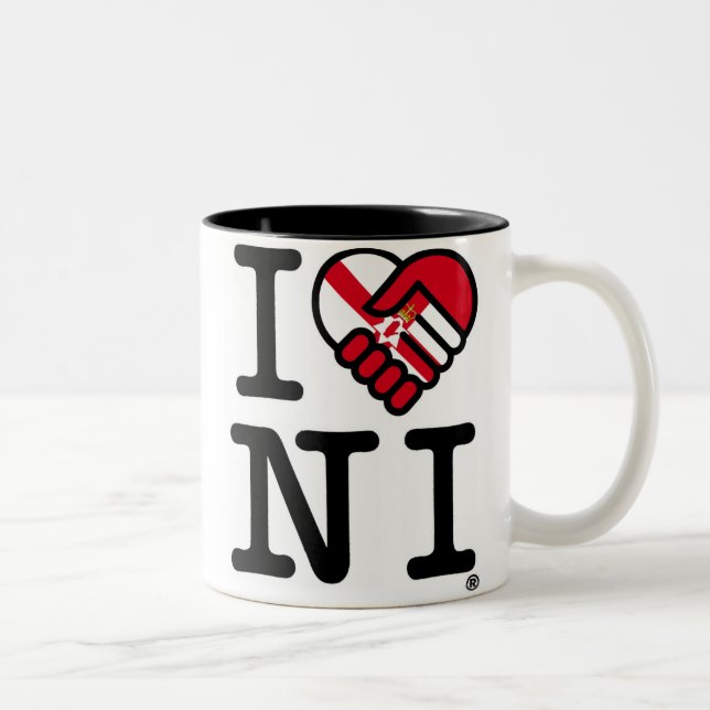 I Love NI Two-Tone Coffee Mug (Right)