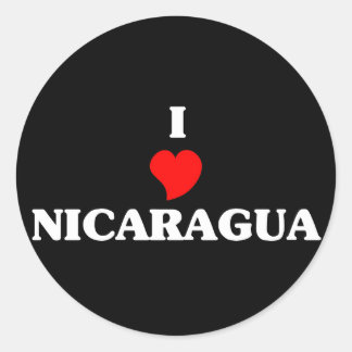 I Love Nicaragua Classic Round Sticker