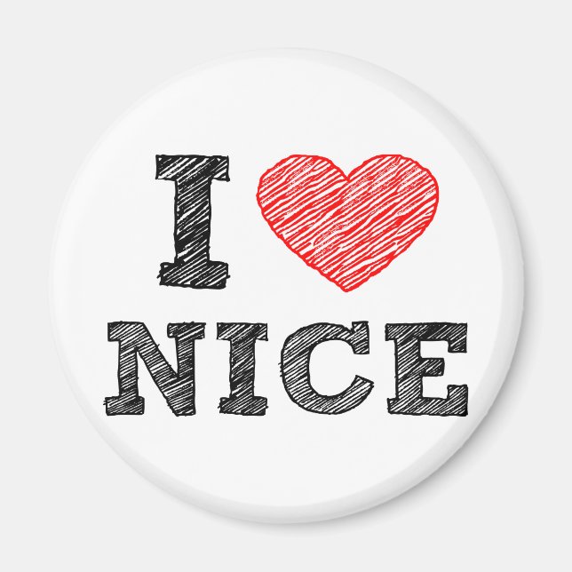 I love Nice Magnet (Front)