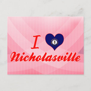 I Love Nicholasville, Kentucky Postcard