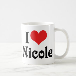 I Love Nicole Coffee Mug