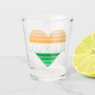 I Love Niger, Nigerien Heart Shot Glass