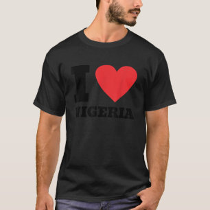 I Love Nigeria I Heart Nigeria Family Travel Niger T-Shirt