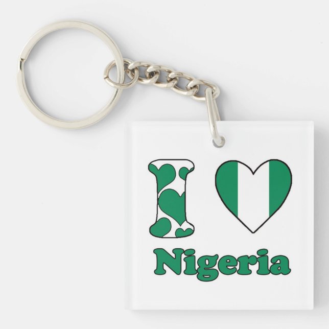 I love Nigeria Key Ring (Front)