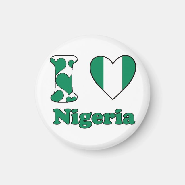 I love Nigeria magnet (Front)