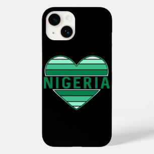 I Love Nigeria, Nigerian Heart Case-Mate iPhone 14 Case