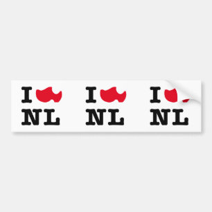 I love NL, I love Holland Bumper Sticker
