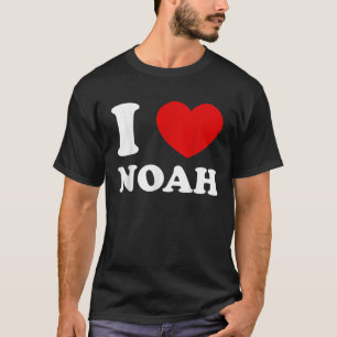 I Love Noah I Heart Noah Funny Noah T-Shirt