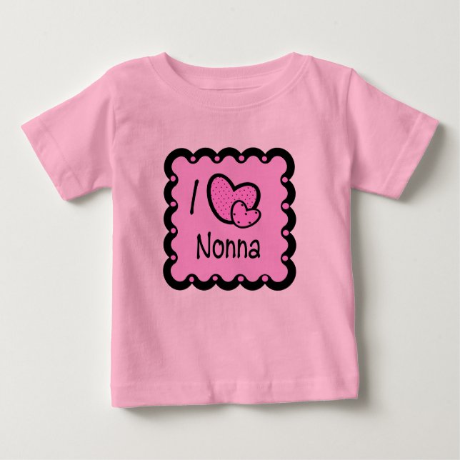 I Love Nonna Cute T-Shirt (Front)