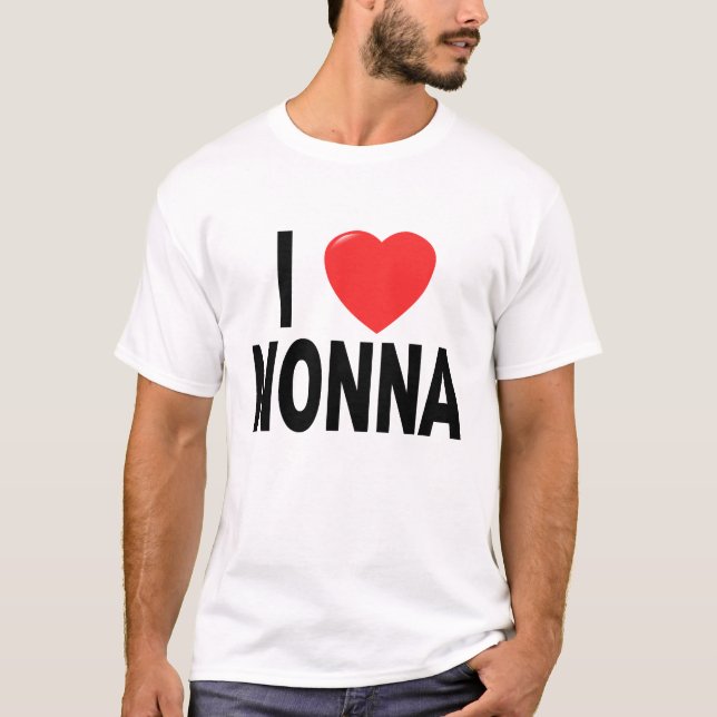 I Love Nonna T Shirt (Front)