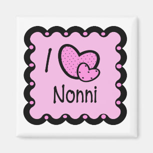 I Love Nonni Cute T-Shirt Magnet