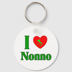 I Love Nonno (Italian Grandfather) Key Ring