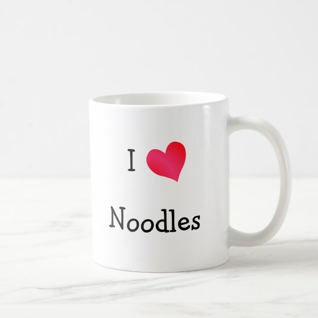 I Love Noodles Coffee Mug (Right)