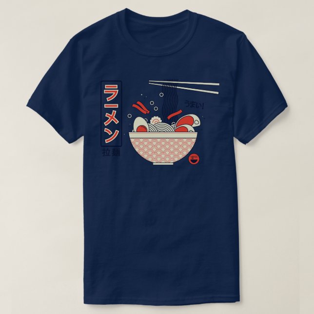 I Love Noodles Ramen Bowl T-Shirt (Design Front)