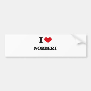 I Love Norbert Bumper Sticker