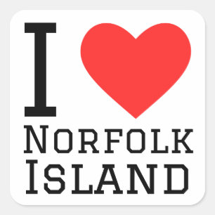 I love Norfolk Island  Square Sticker