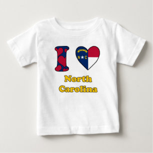 I love North Carolina Baby T-Shirt
