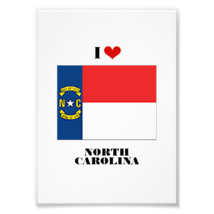 I Love North Carolina Photo Print