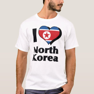 I Love North Korea Flag Shirt
