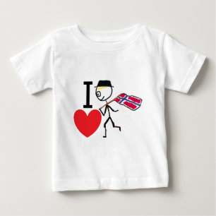 I Love Norway Baby T-Shirt