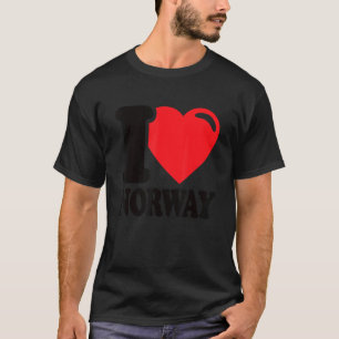 I Love Norway Homeland Norwegian Flag Norway 1 T-Shirt