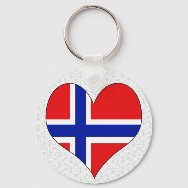 I Love Norway Key Ring (Front)
