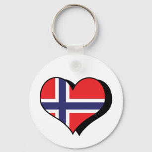 I Love Norway Keychain
