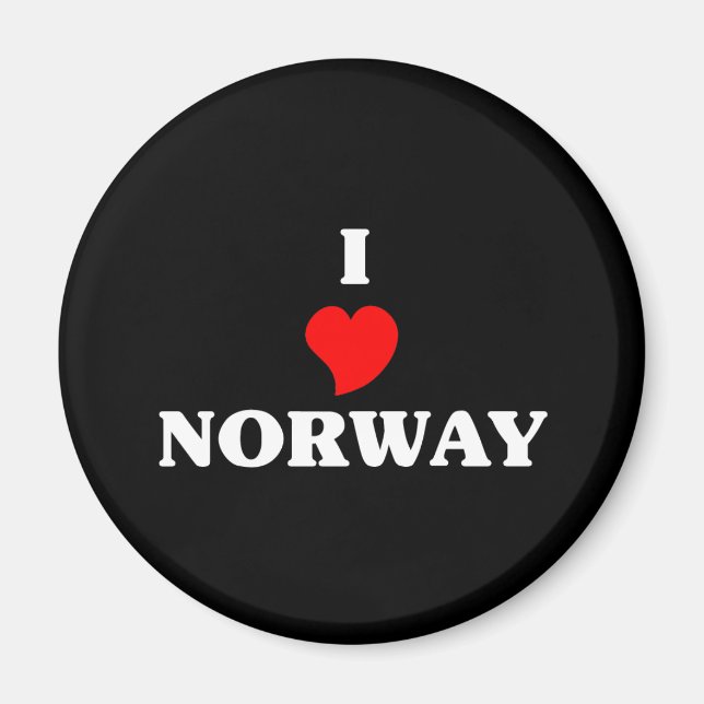I Love Norway Magnet (Front)
