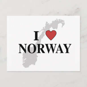 I Love Norway Postcard