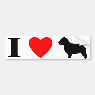 I Love Norwich Terriers Bumper Sticker