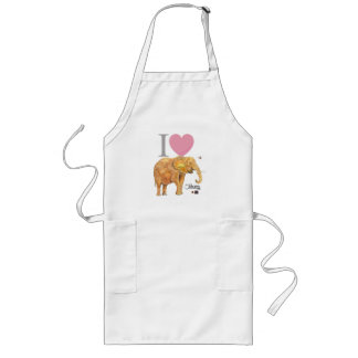 I Love Nosey Long Apron