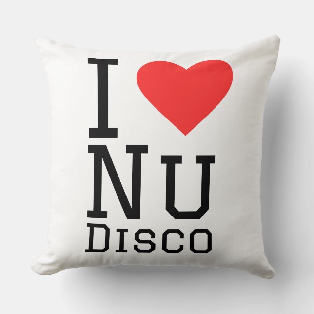 I love Nu disco Cushion (Front)